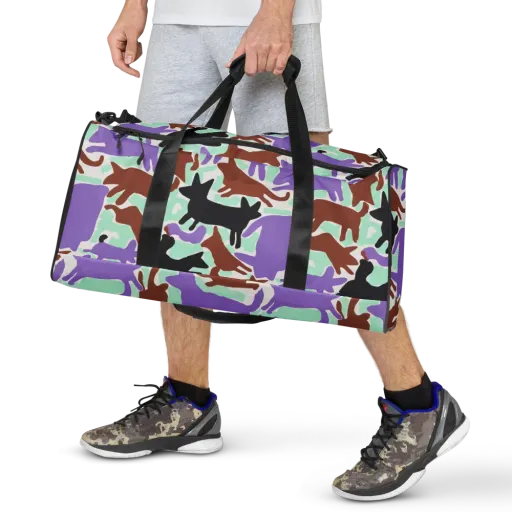 Catwalk Confetti on a Duffle Bag