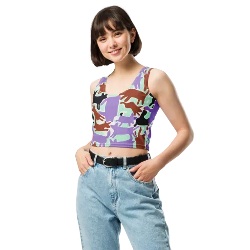 Catwalk Confetti on a Crop Top
