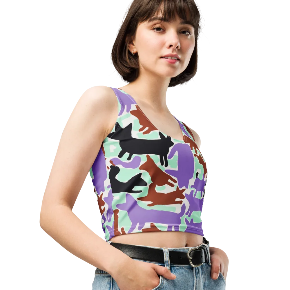 Catwalk Confetti on Crop Top — Right Front