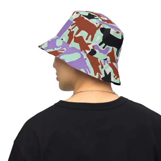 Catwalk Confetti on a Reversible Bucket Hat
