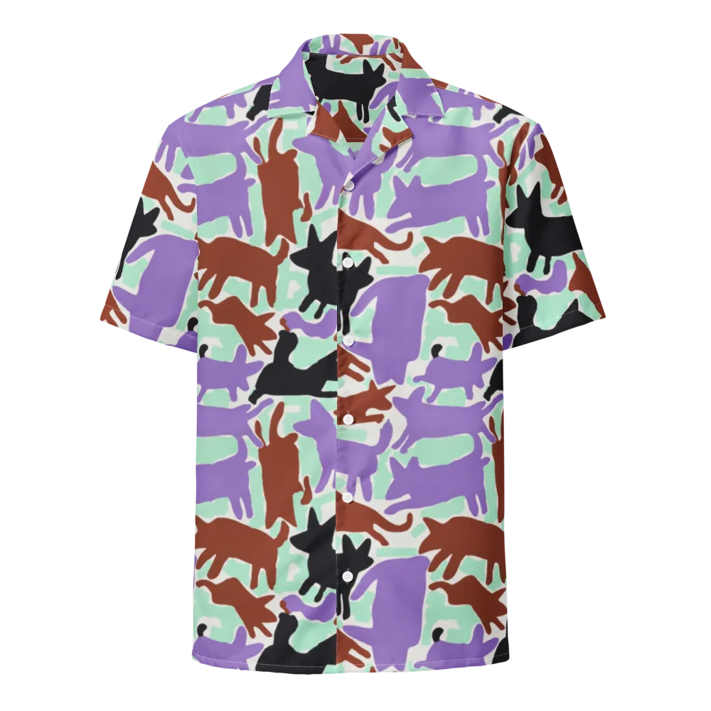 Catwalk Confetti on Button Shirt — Front