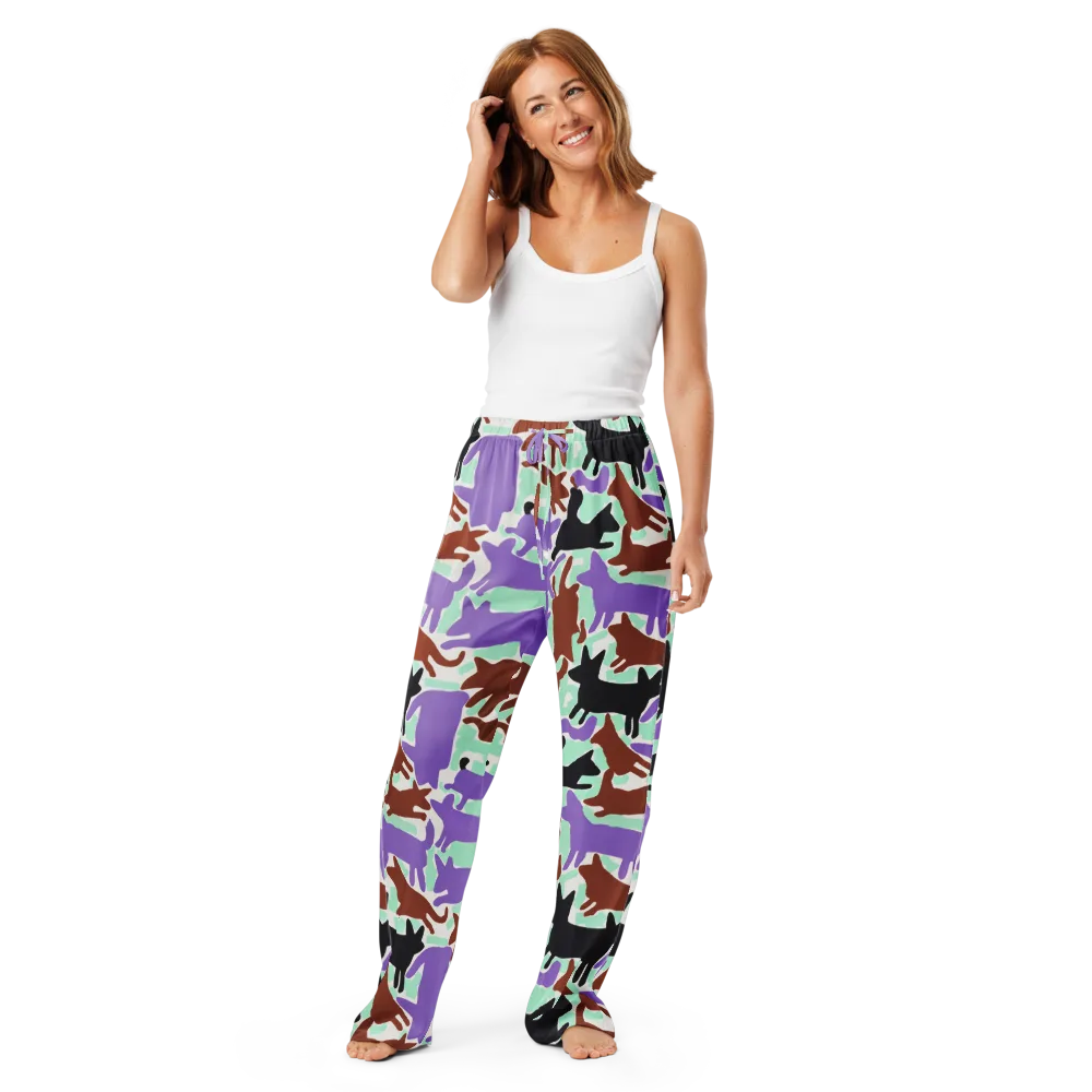 Catwalk Confetti on Women's Pajama Pants — Front