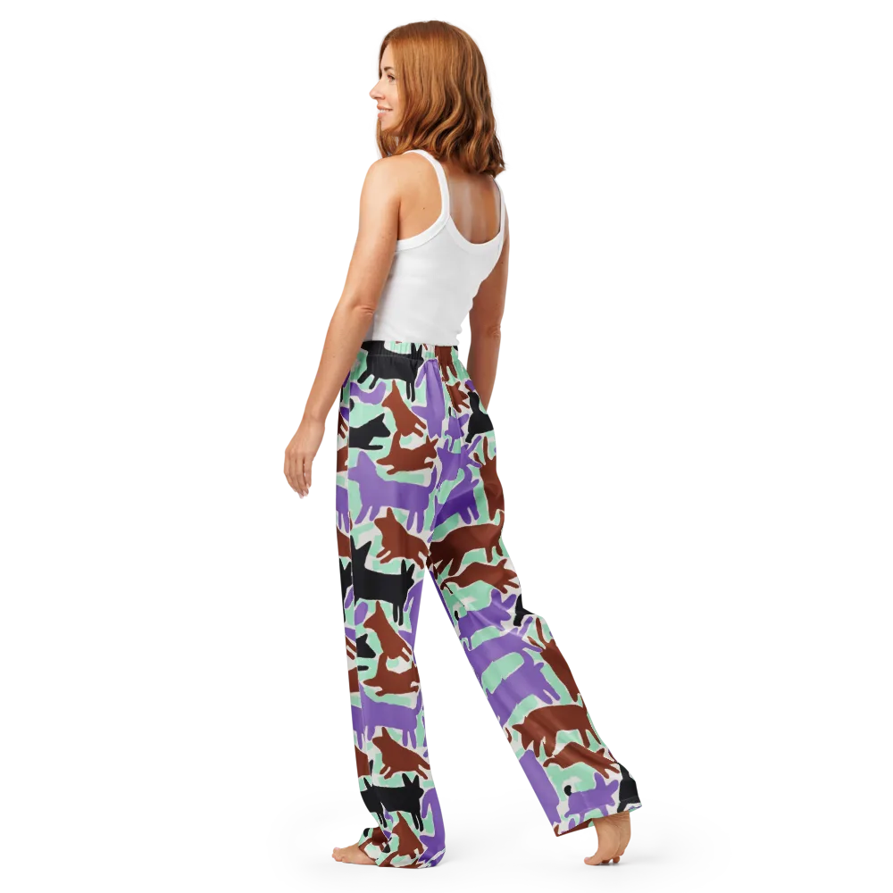 Catwalk Confetti on Women's Pajama Pants — Back