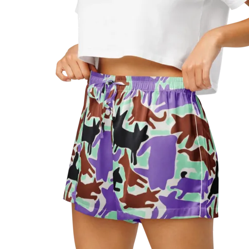 Catwalk Confetti on a Women's Pajama Shorts