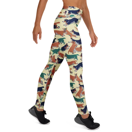 Welsh Sprint on a Yoga Leggings