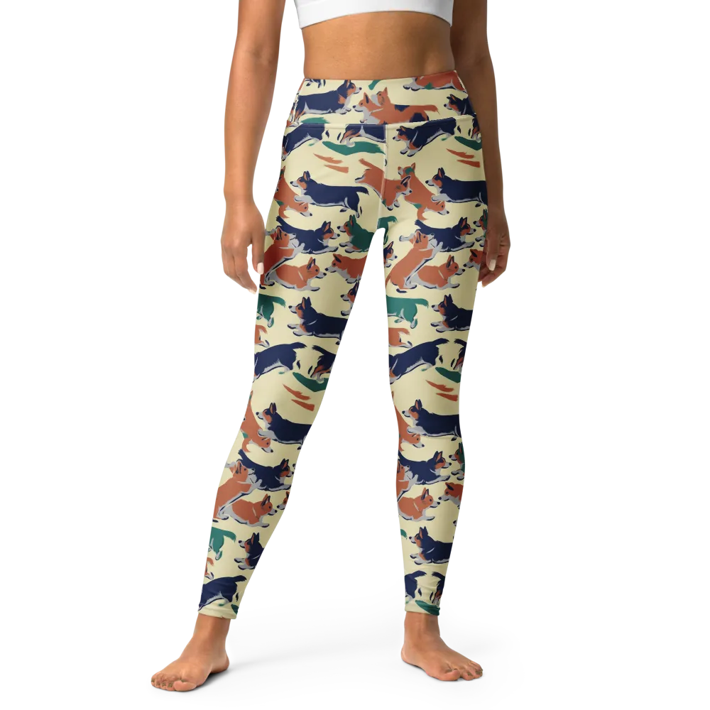 Welsh Sprint on Yoga Leggings — Front