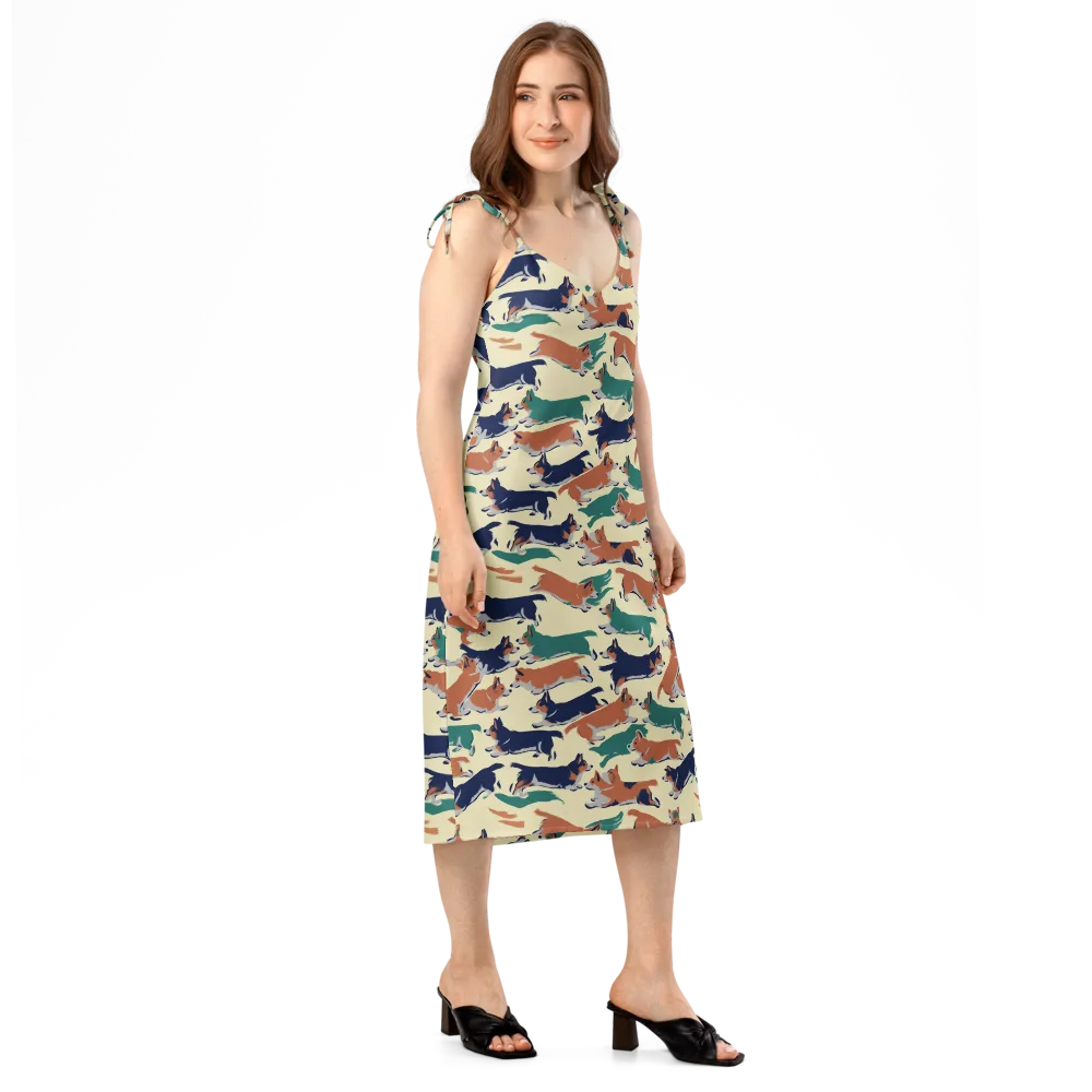 Welsh Sprint on Slip Dress — Right Front