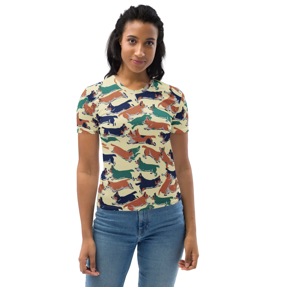 Welsh Sprint on Women's Crew Neck T-Shirt — Front