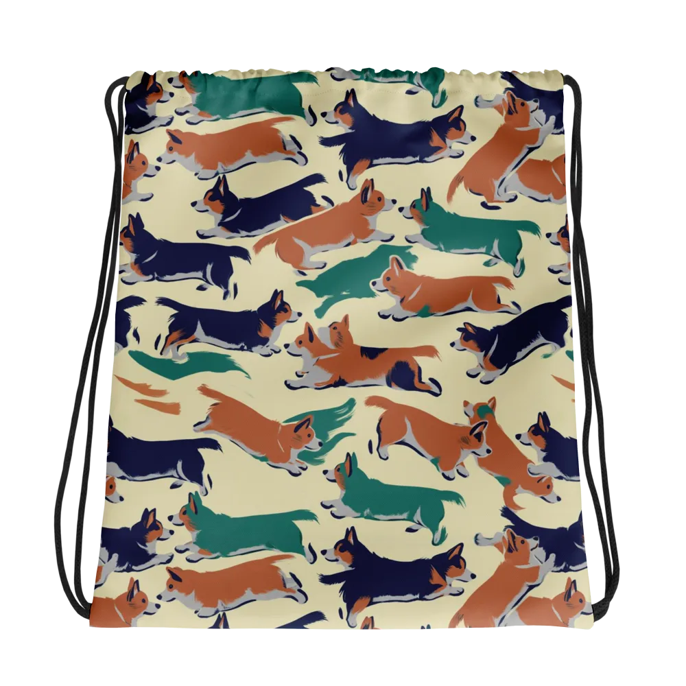 Welsh Sprint on Drawstring Bag — Photo