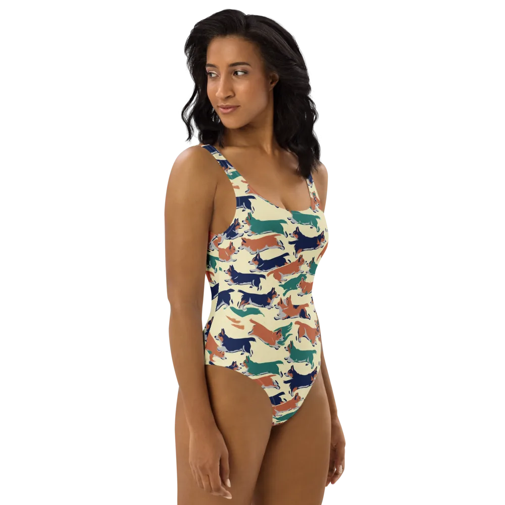 Welsh Sprint on One-Piece Swimsuit — Right