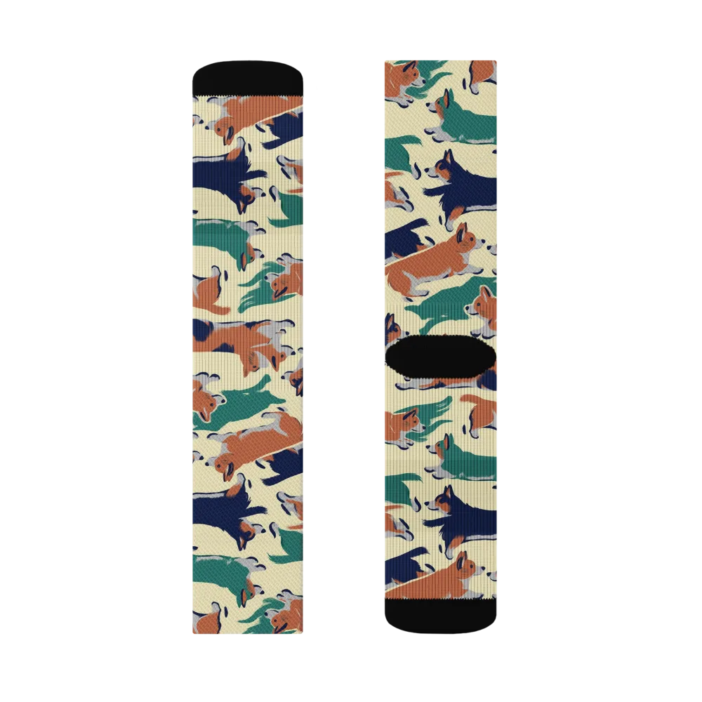 Welsh Sprint on Socks — Right Sock