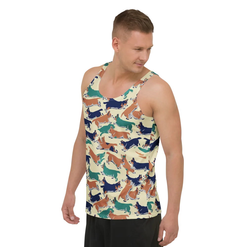 Welsh Sprint on Men's Tank Top — Left Front