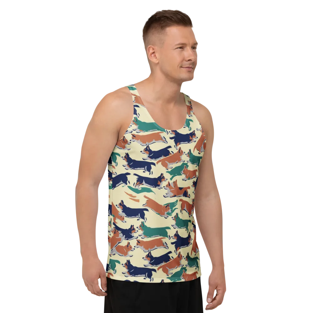 Welsh Sprint on Men's Tank Top — Right Front