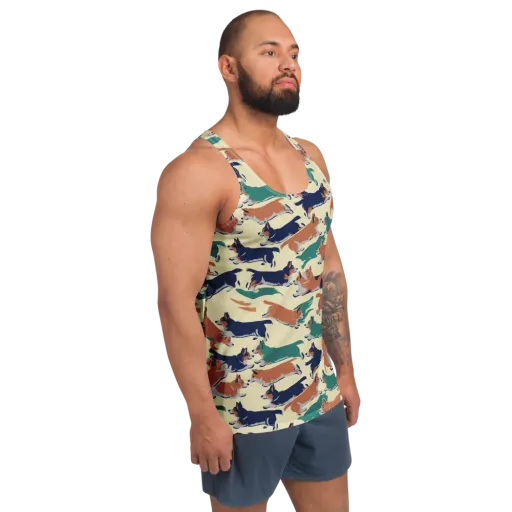 Welsh Sprint on a Men's Tank Top