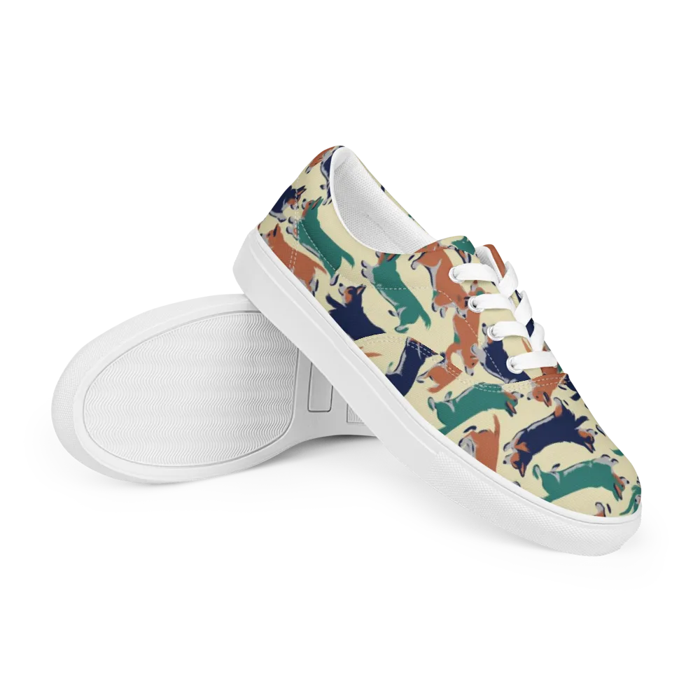 Welsh Sprint on Men's Lace-Up Canvas Shoes — Right Front