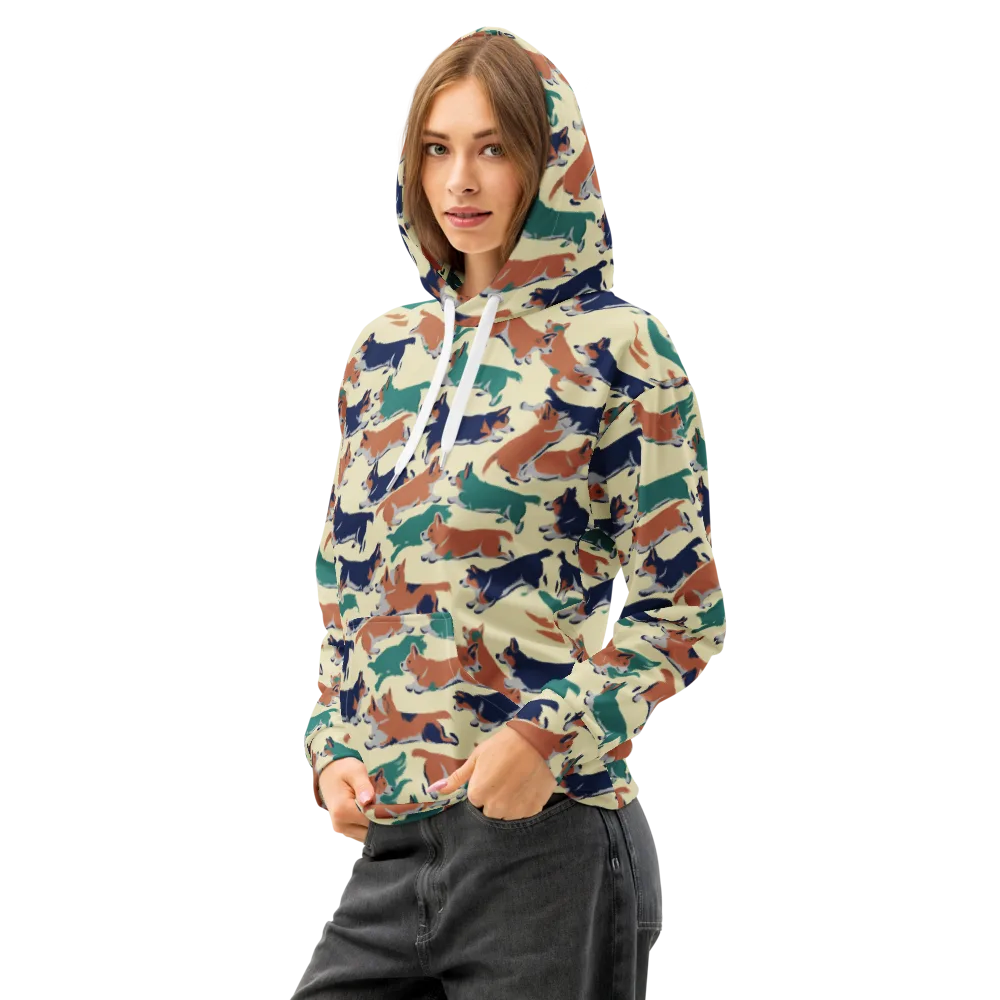 Welsh Sprint on Cotton Hoodie — Left Front