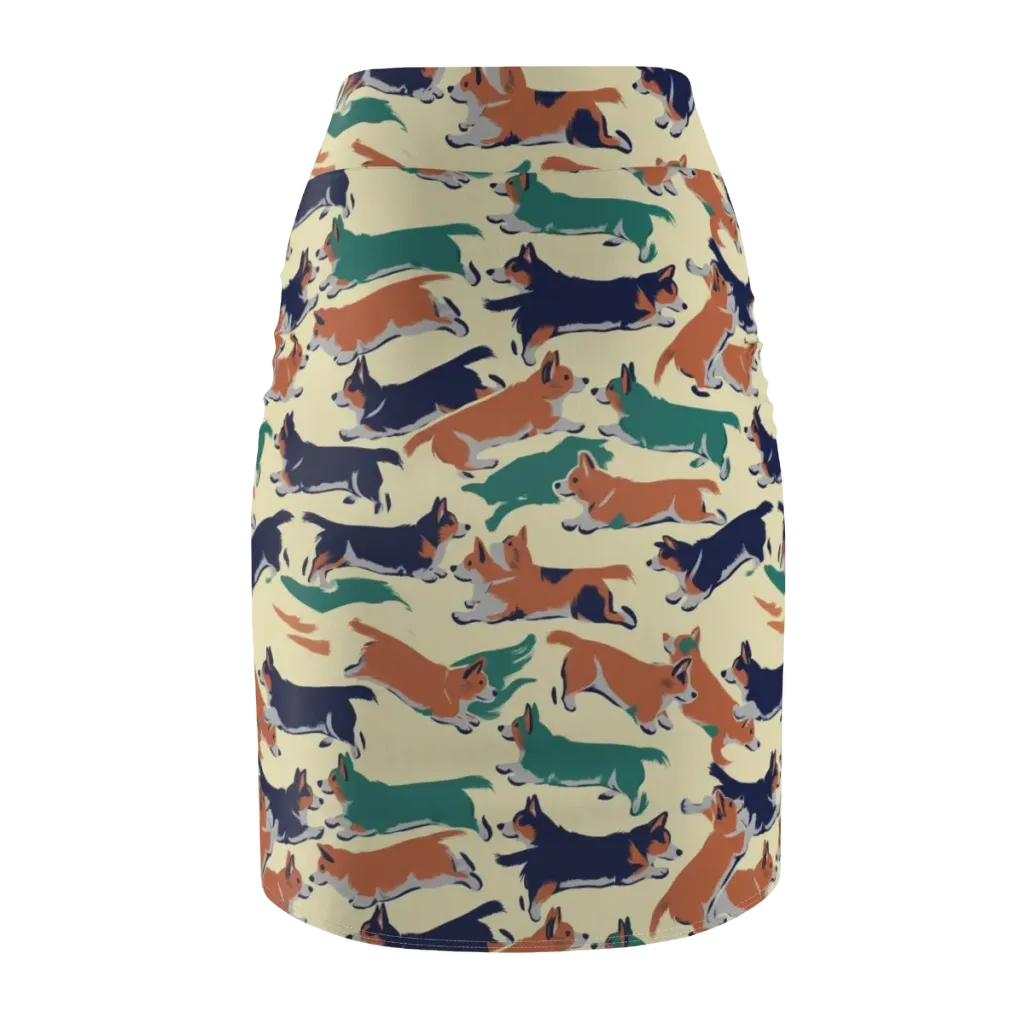 Welsh Sprint on Pencil Skirt — Back