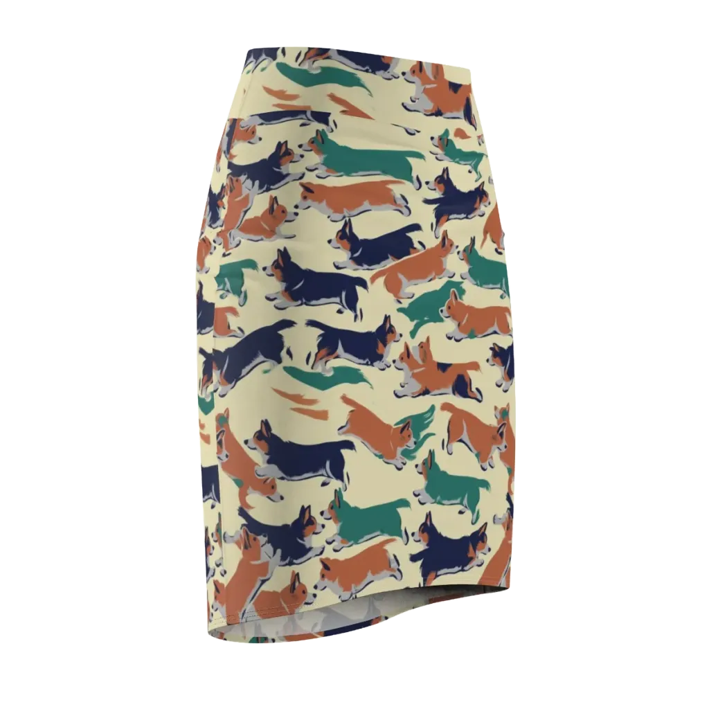Welsh Sprint on Pencil Skirt — Front Side