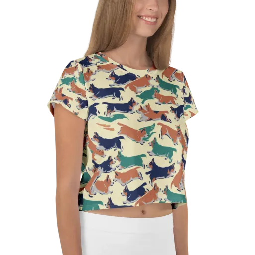 Welsh Sprint on a Crop Tee