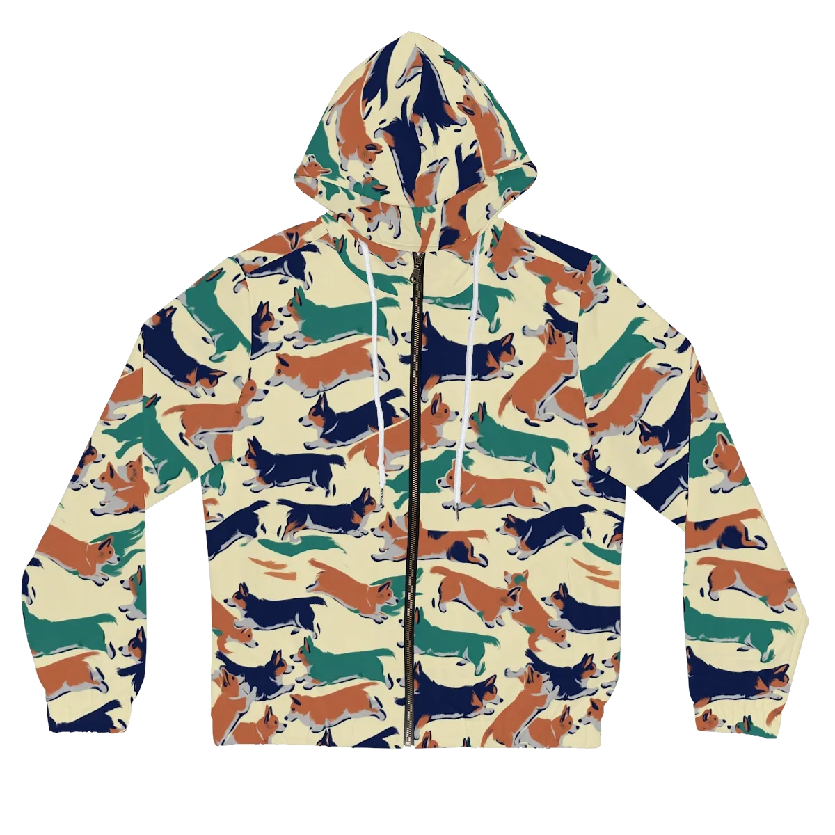Welsh Sprint on Women's Full-Zip Hoodie — Front