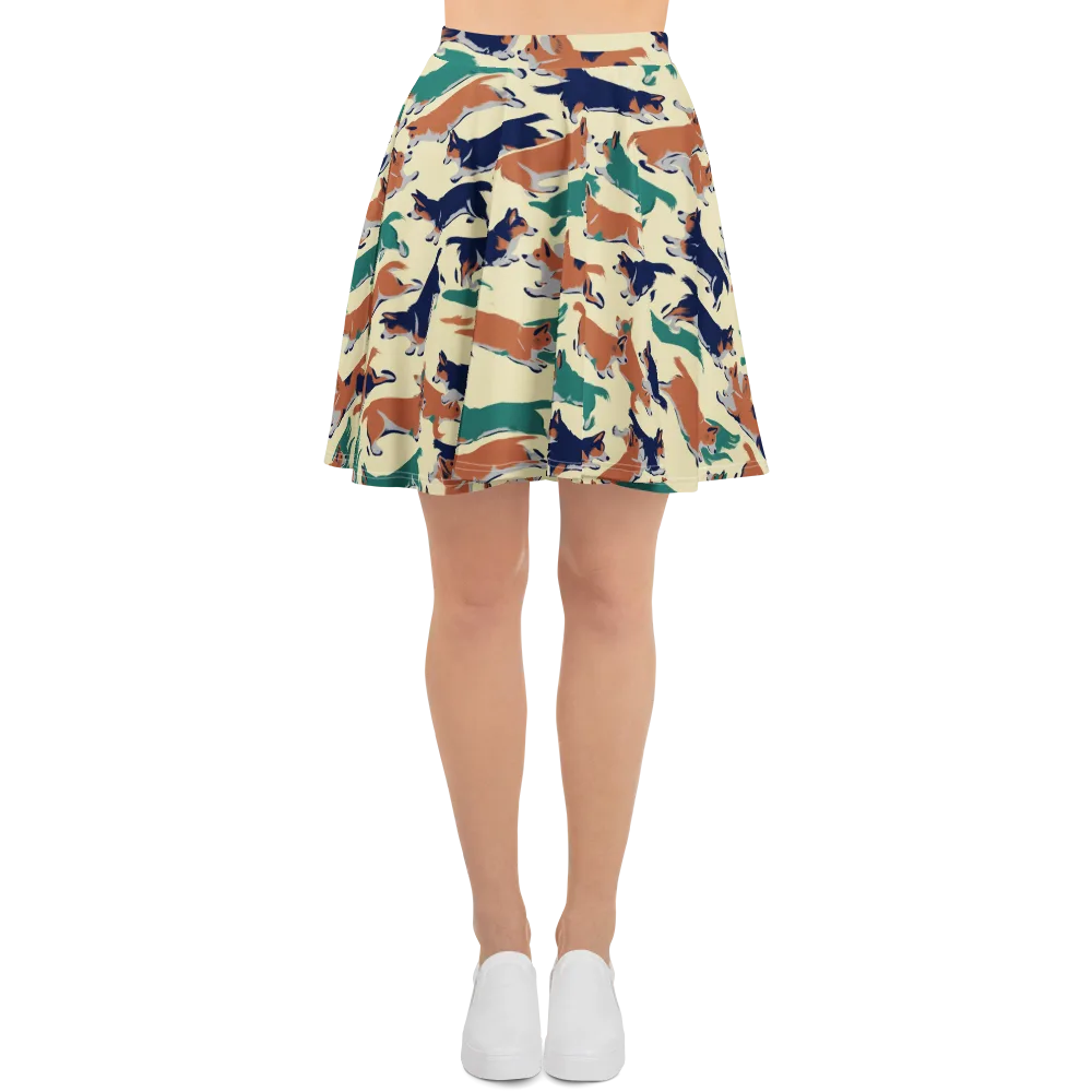 Welsh Sprint on Skater Skirt — Front