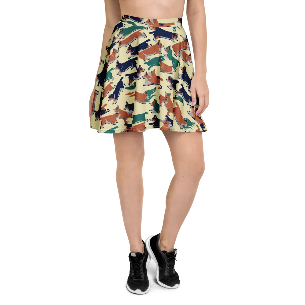 Welsh Sprint on Skater Skirt — Front