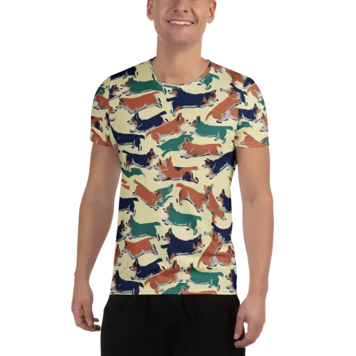 Welsh Sprint on a Men's Athletic T-Shirt