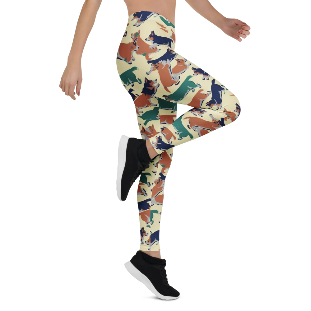 Welsh Sprint on Leggings — Right
