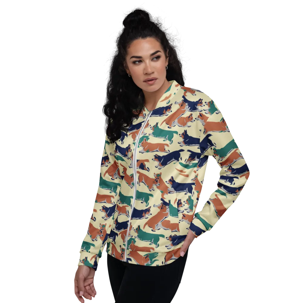 Welsh Sprint on Bomber Jacket — Left