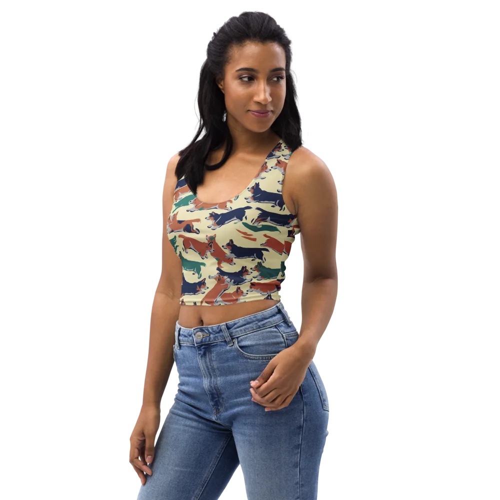 Welsh Sprint on Crop Top — Left Front
