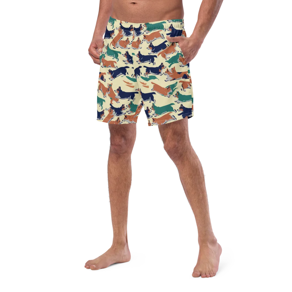 Welsh Sprint on Swim Trunks — Left Front