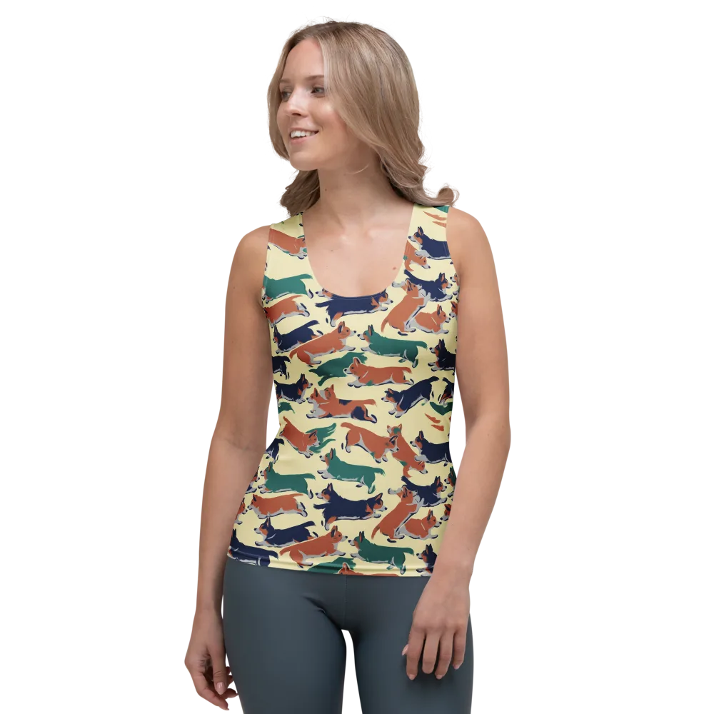 Welsh Sprint on Women's Tank Top — Front