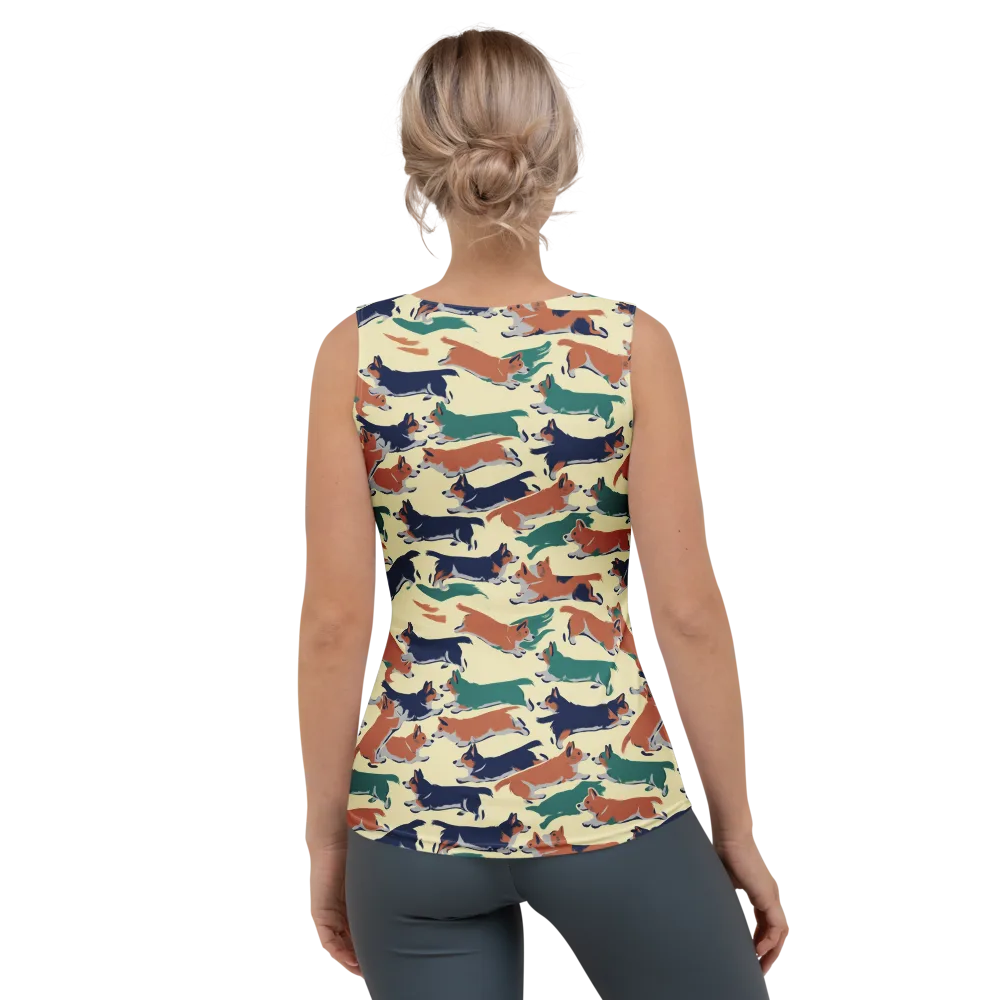 Welsh Sprint on Women's Tank Top — Back