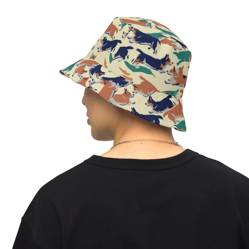 Welsh Sprint on Reversible Bucket Hat — Back Inside
