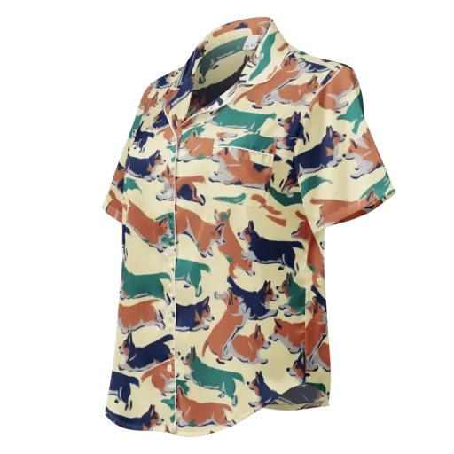 Welsh Sprint on a Women's Short Sleeve Pajama Top