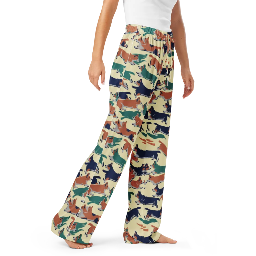 Welsh Sprint on Women's Pajama Pants — Right Front