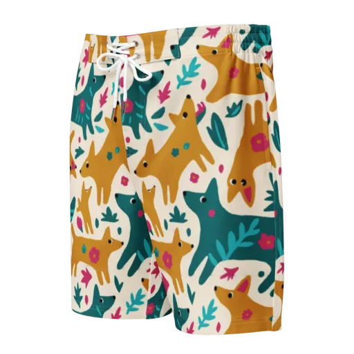 Safari Scribble on a Men's Board Shorts