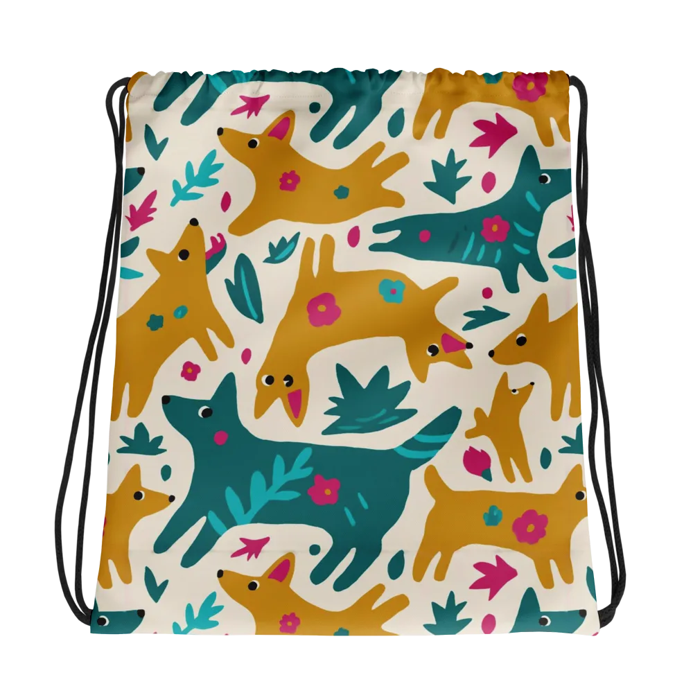 Safari Scribble on Drawstring Bag — Photo