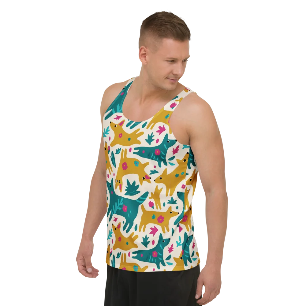 Safari Scribble on Men's Tank Top — Left Front