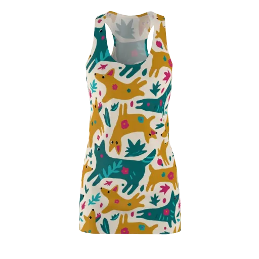 Safari Scribble on a Racerback Dress