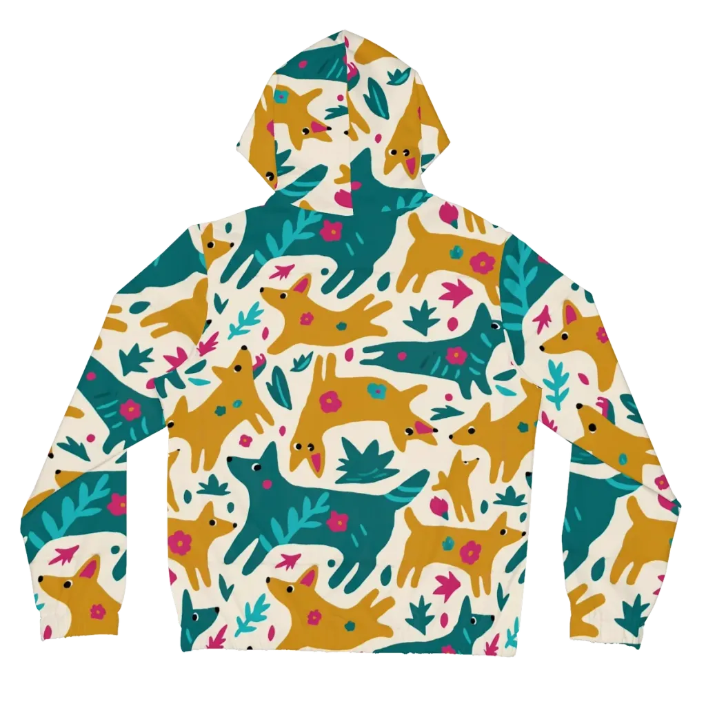 Safari Scribble on Women's Full-Zip Hoodie — Back