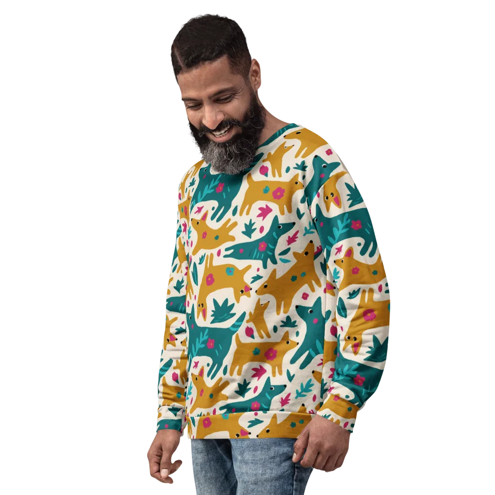 Safari Scribble on Sweatshirt — Left Front