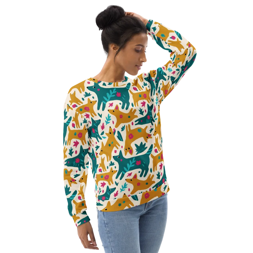 Safari Scribble on Sweatshirt — Right Front