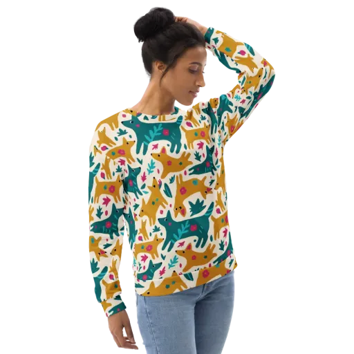 Safari Scribble on a Sweatshirt