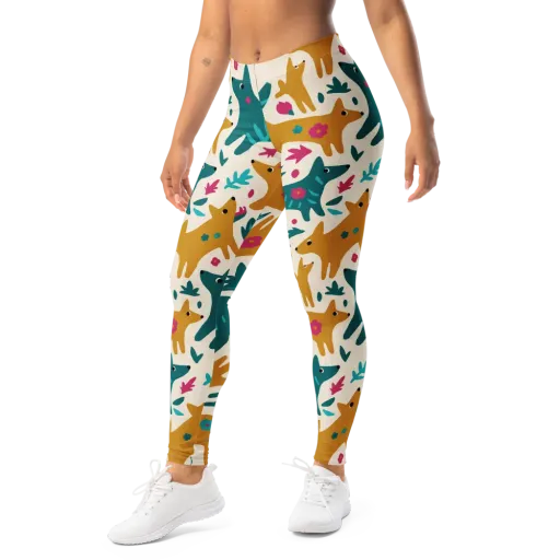 Safari Scribble on a Leggings