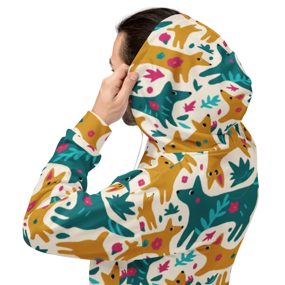 Safari Scribble on Hoodie — Back