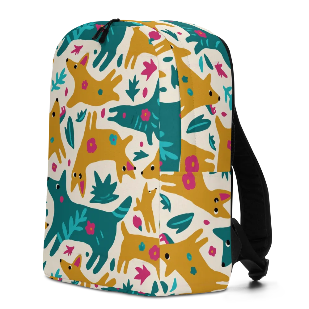 Safari Scribble on Minimalist Backpack — Left
