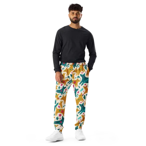 Safari Scribble on a Men's Joggers