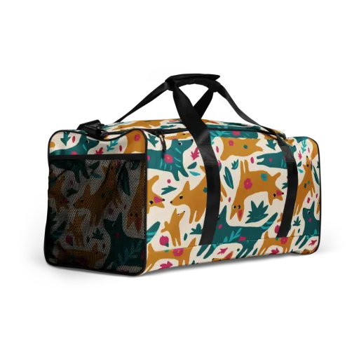 Safari Scribble on a Duffle Bag