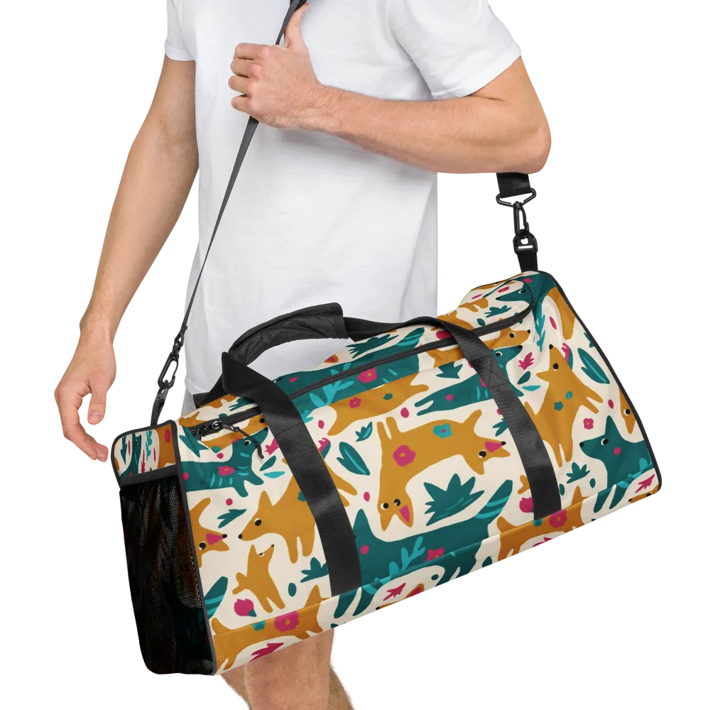 Safari Scribble on Duffle Bag — Right Front